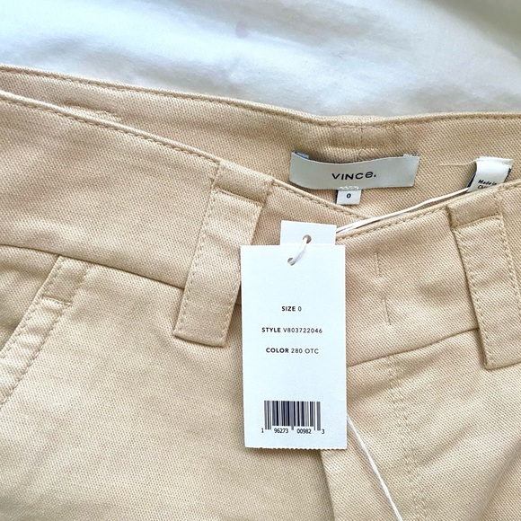 SSENSE VINCE Mid-Rise Beige Utility Trousers - Picture 5 of 6